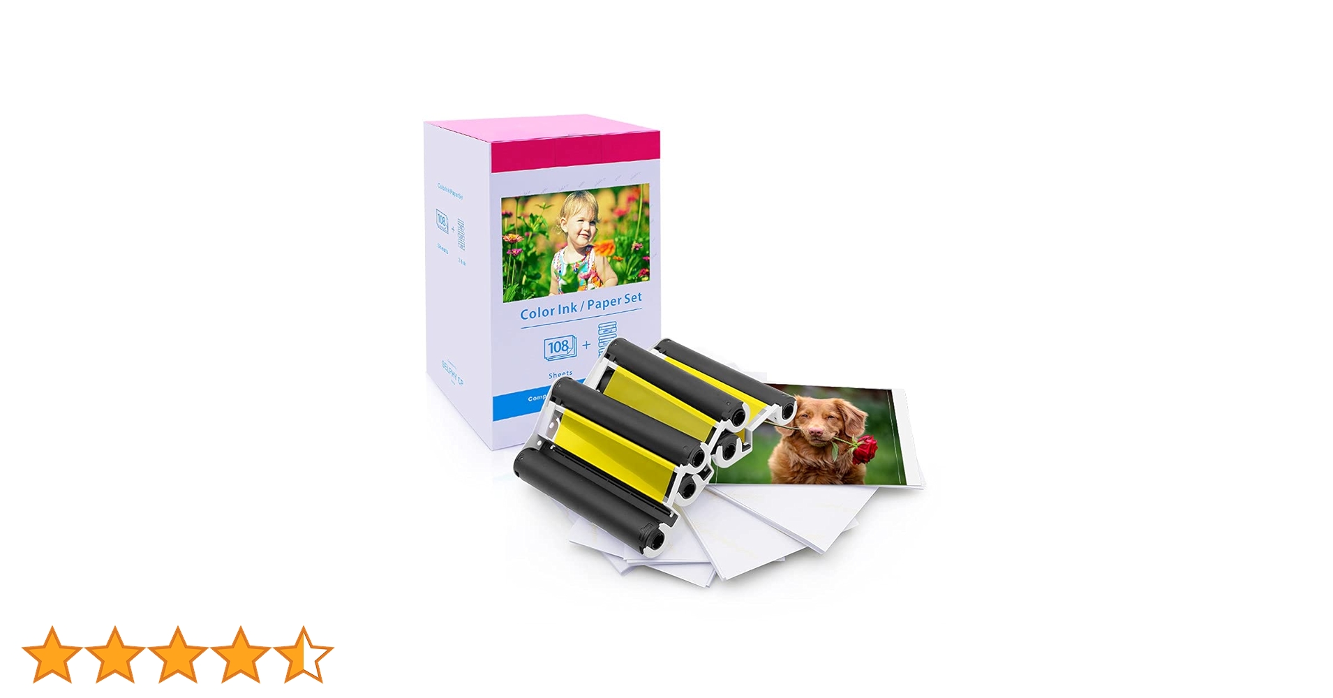 Amazon | Canon Selphy CP1500 インクと用紙 KP-108IN KP108 3色インク